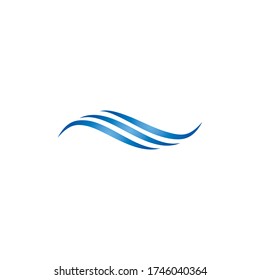 Water Wave Logo Template. vector Icon illustration design