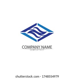 Water wave Logo Template vector illustration design