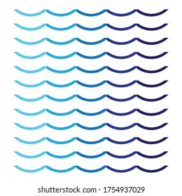 Water wave logo template vector icon design