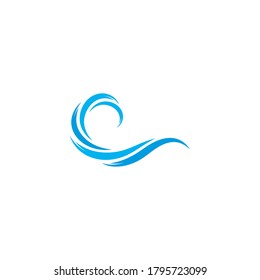water Wave Logo Template. vector Icon illustration design