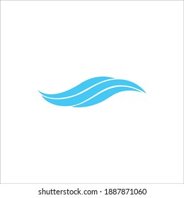 Water wave logo template vector image