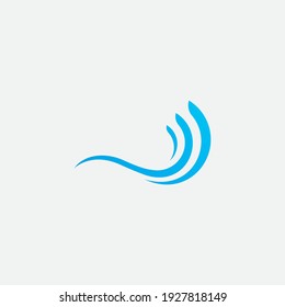 Water Wave  Logo Template Vector