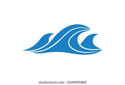 water wave logo template vector illustrator