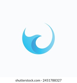 Water Wave  Logo Template Vector