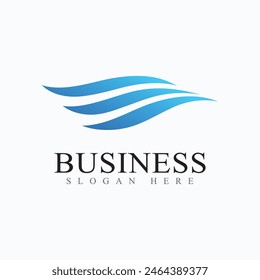 Water Wave  Logo Template Vector