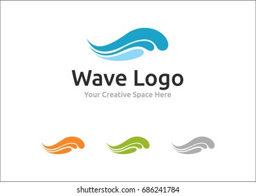 Water Wave Logo Vector