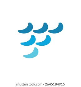 Water Wave Logo Vector Icon Template Illustration