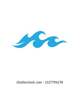  Water wave logo vector illustration design
