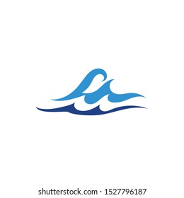  Water wave logo vector illustration design