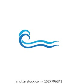  Water wave logo vector illustration design