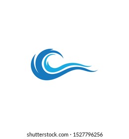  Water wave logo vector illustration design