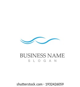 diseño de la ilustración del vector de la onda de agua