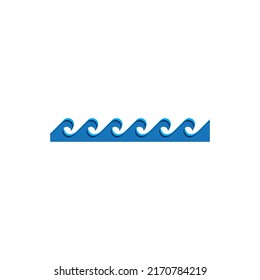 water wave logo vector illustration design template.