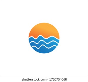 imagen vectorial del logotipo de la onda de agua