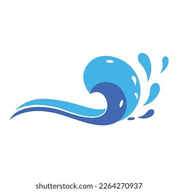 Water wave Logo vector and symbol Template