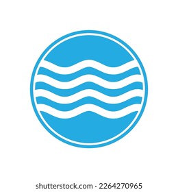 Water wave Logo vector and symbol Template