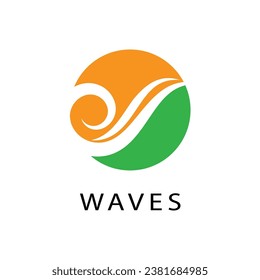 Water wave Logo vector and symbol Template