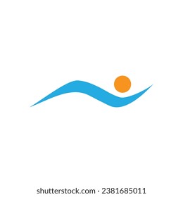 Water wave Logo vector and symbol Template