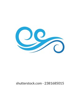 Water wave Logo vector and symbol Template