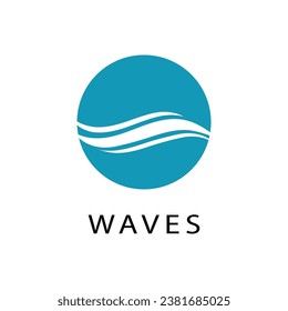 Water wave Logo vector and symbol Template