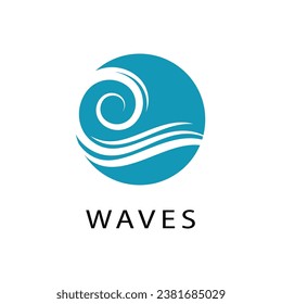 Water wave Logo vector and symbol Template