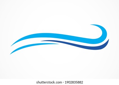 water wave logo vector template