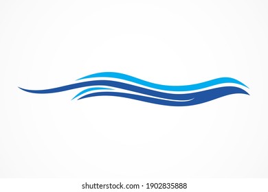 water wave logo vector template