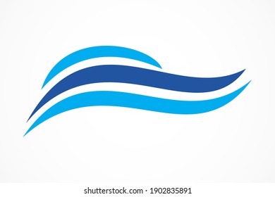 plantilla de vector de logotipo de onda de agua