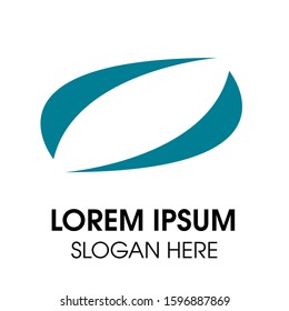 Water wave logo with white background