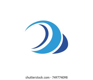 Water wave logos Template