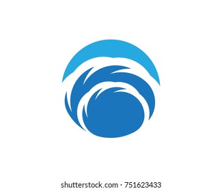 Water wave logos Template