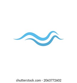 Water Wave natural icon Logo Template. vector Icon illustration design