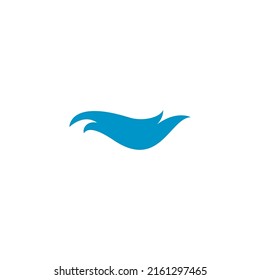 Water Wave with natural icon Logo. vector Icon illustration design