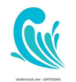 diseño de ilustraciones vectoriales del tipo de las olas de agua