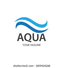 Water Wave ocean illustration Logo Template vector