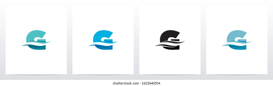 Water Wave On Letter Logo Design G