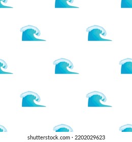 Water Wave pattern seamless background texture repeat wallpaper geometric vector