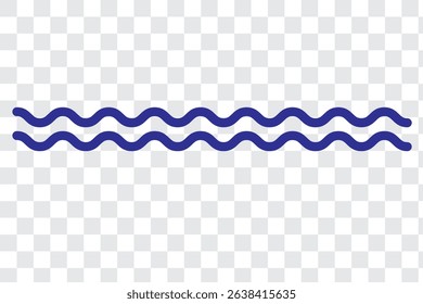 Water wave, sea wave set. Zigzag line. Water logo, symbol vector collection.