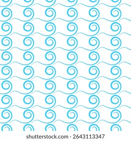 Padrão sem emenda da onda da água, ilustração vetorial.