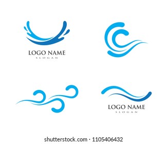 Water Wave Spash Symbol And Icon Logo Template Vector