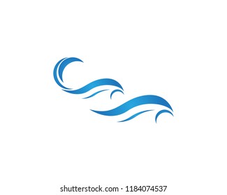Water wave splash icon logo vector