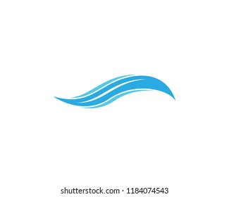 Water wave splash icon logo vector