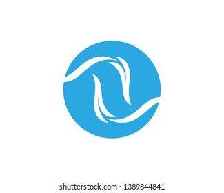Water  wave splash icon logo vector