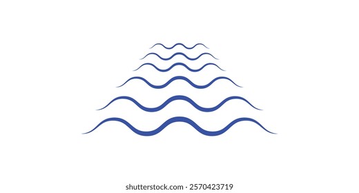 Water wave splash icon logo. wave icon design template. EPS Vector illustration