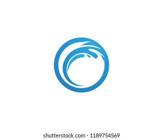Water Wave splash symbol and icon Logo Template