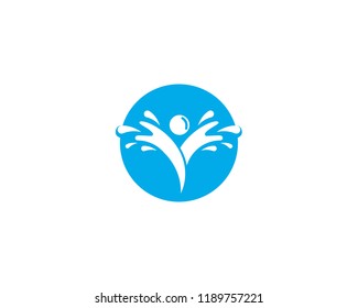 Water Wave splash symbol and icon Logo Template