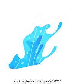 Ilustración del vector de salpicaduras de agua