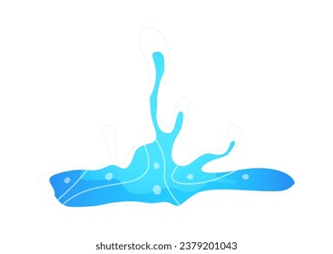 Ilustración del vector de salpicaduras de agua