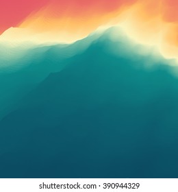 Water Wave. Water Surface. Nature background. Modern pattern. Vector Illustration For Your Design. Flowing Background With Halftone. 