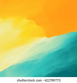 Ola de agua. Superficie de agua. Fondo natural. Diseño moderno. Ilustración vectorial.